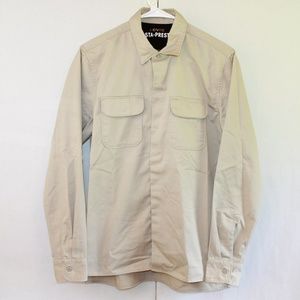 Levi's Men's Small Button Up Sta-Prest Tan Shirt